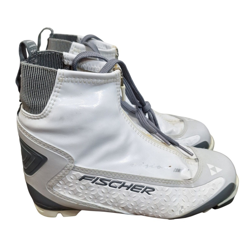 Fischer Women's 6.5-7 Vision Comfort Cross Country Ski Boots White NNN‎ Binding